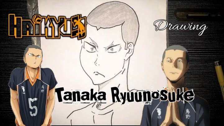 Menggambar Tanaka Ryuunosuke dari Anime Haikyuu || by FloviEx