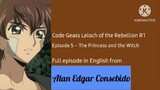 Code Geass: Lelouch of the Rebellion R1 (English) Episode 5 – The Princess and the Witch