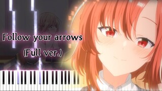 【ささやくように恋を唄う OP】Follow your arrows/SSGIRLS (フル) ピアノアレンジ