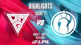 [Highlights] OMG vs. IG - Game 1 | Tuần 1 Ngày 7 | LPL Mùa Xuân 2022