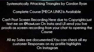 Systematically Attacking Triangles by Gordon Ryan Course download