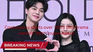 Controversy starts over '2023 SBS Drama Awards' Best Couple Award