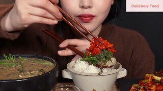 Món Hàn : Thưởng thức canh cá chạch, cá chạch chiên 1 #mukbang