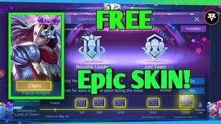 Treasure Hunt Event ! WIN EPIC SKIN ✅ | Mobile Legends New Event | Lets Team up! 😘