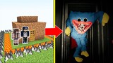 HUGGY WUGGY Tấn Công Nhà Được Bảo Vệ Bởi bqThanh và Ốc Trong Minecraft (Poppy Playtime)