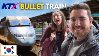 Riding Korea's FASTEST BULLET TRAIN from Seoul to Busan 🇰🇷 (한국 브이로그)