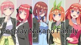 Cosplay Nakano Family 5-Toubun No Hanayome. Mana Favorite Kalian?