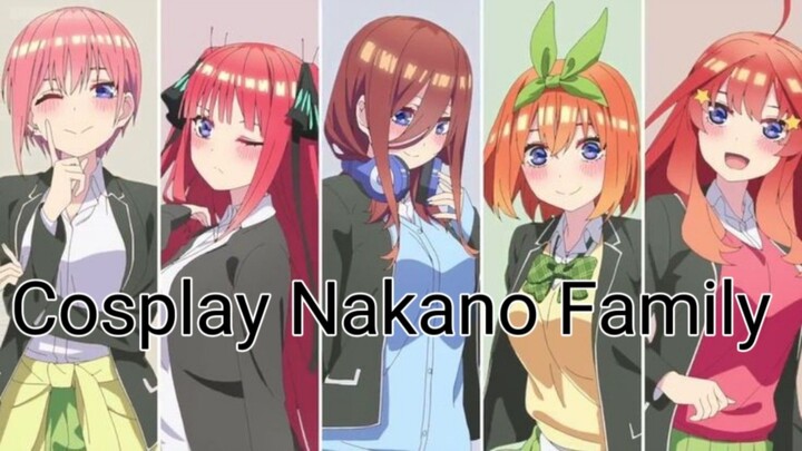 Cosplay Nakano Family 5-Toubun No Hanayome. Mana Favorite Kalian?