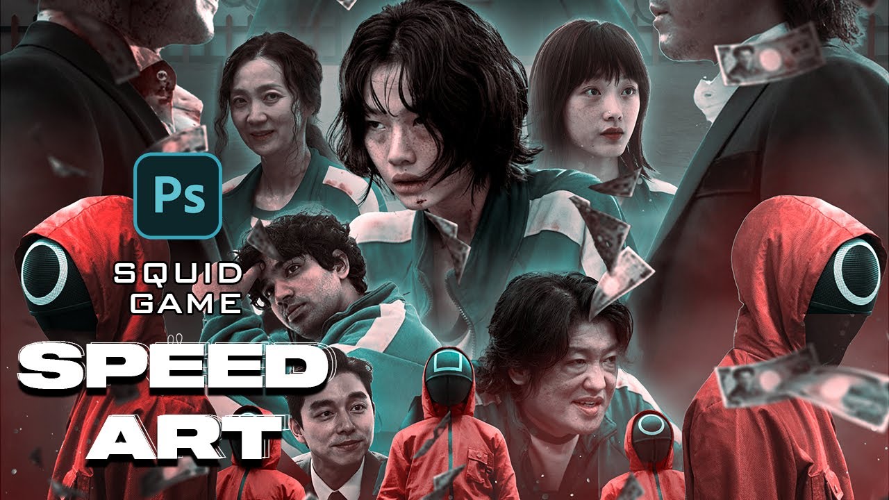 Squid Game Ep 10 Eng Sub Bilibili Making an epic SQUID GAME poster using photoshop! - Bilibili