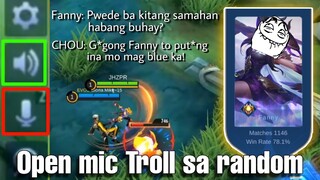 Open Mic Prank! Nagpanggap akong babae 😂 | Laughtrip to promise😂 | Valentines Day Special | MLBB