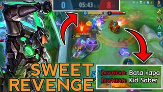 JAWHEAD VS SABER  | EXP LANE | PROJECT NEXT SABER GAMEPLAY 20202 - Mobile Legends Bang Bang