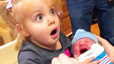 วิดีโอตลกทำให้คุณหัวเราะ - ช่วงเวลาฮาๆ เมื่อพี่น้องพบเด็กแรกเกิดเป็นครั้งแรก