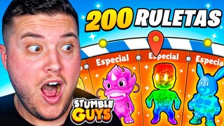 COMPRE +200 RULETAS y CONSEGUI la NUEVA SKIN ESPECIAL de STUMBLE GUYS! 😱