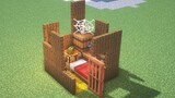 สร้างบ้านซอมซ่อไร้หลังคาในเกม Minecraft
