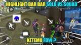 HIGHLIGHT BEST MOMENTS SOLO VS SQUAD!!GARENA FREE FIRE INDONESIA