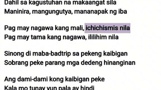 May KAIBIGAN akong peke