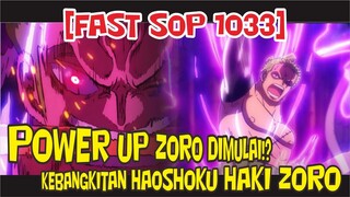 [FAST SOP 1033] POWER UP ZORO SUDAH DIMULAI KEBANGKITAN HAOSHOKU HAKI NYA!?