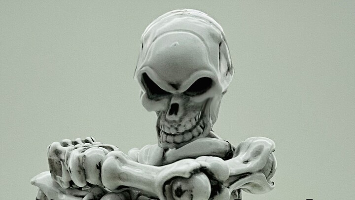 🎵💀Dudududududu💀🎵~Real•Chinese-made assembled real bone sculpture? You can get it for 5 yuan! The hid