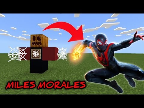 How to summon Spiderman Miles Morales in Minecraft