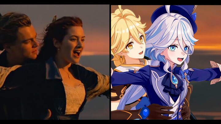 [Comparison video] Titanic, but with Fu Fu~