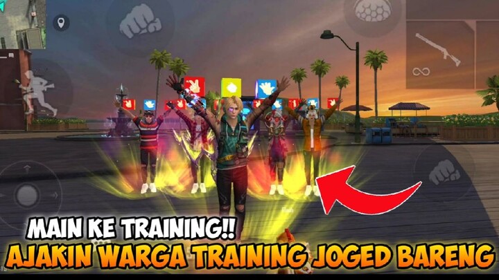 AJAKIN JOGET BARENG PARA WARGA TRAINING - GARENA FREE FIRE