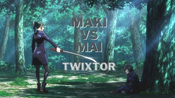 Maki Vs Mai [JUJUTSU KAISEN TWIXTOR + RSMB + TIME REMAPING]   After Effects"