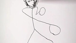 stick man drawing Jujutsu kaisen