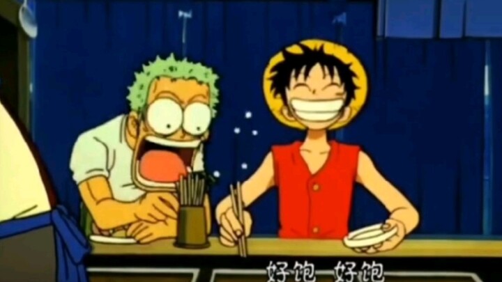 Luffy's stomach refreshes his outlook