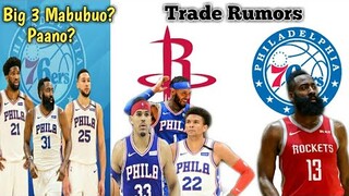 Nba Rumors : James Harden To Sixers? Mabubuo ang Big 3 Sa trade na ito? Paano?