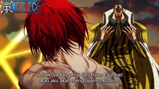 ONE PIECE TERBARU! KIZARU KAGET ! SHANKS DAN BAJAK LAUT RAMBUT MERAH TIBA DI PULAU EGGHEAD -prediksi