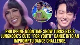 Philippine Noontime Show Turns BTS’s Jungkook’s Cute Dance Into An Impromptu Dance Challenge.