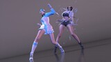 [MMD]Animation practice of ladies' fights