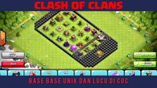 BASE BASE UNIK DAN LUCU DALAM GAME CLASH OF CLANS