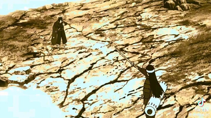 the first hokage vs the ghost of Uchiha