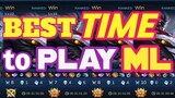 Best  TIME to play Rank | Mobile Legends |