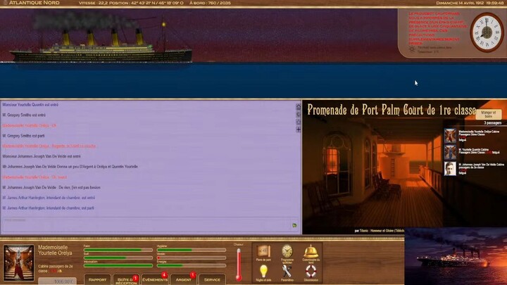 🔴 Titanic Voyage RPG 2025 ( Episode 14 ) - Le Coucher Du Soleil Etoilée