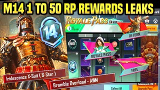 M14 ROYALE PASS REWARDS | RP50 OUTFIT FIRST LOOK | MYTHIC AWM & AKM | PHARAOH XSUIT RETURN CONFIRM !