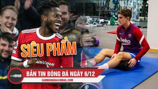 Bản tin Bóng đá ngày 6/12 | Fred ‘giải cứu’ Rangnick ngày ra mắt; Xavi nhận tin cực vui