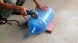 DIY wood stove - Ideas to make a wood st from old plastic bottles.