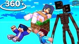 APHMAU KISS EIN 😍 in GRANNY HOUSE - Minecraft 360° 