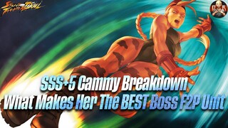 [SF: Duel] - SSS+5 Cammy Showcase and Breakdown! See why she IS the Best F2P Dmg dealer for bosses!