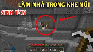 THỬ THÁCH SINH TỒN TRÊN BIỂN TẬP 3 LÀM NHÀ TRONG KE NÚI || TRONG MINECRAFT PE