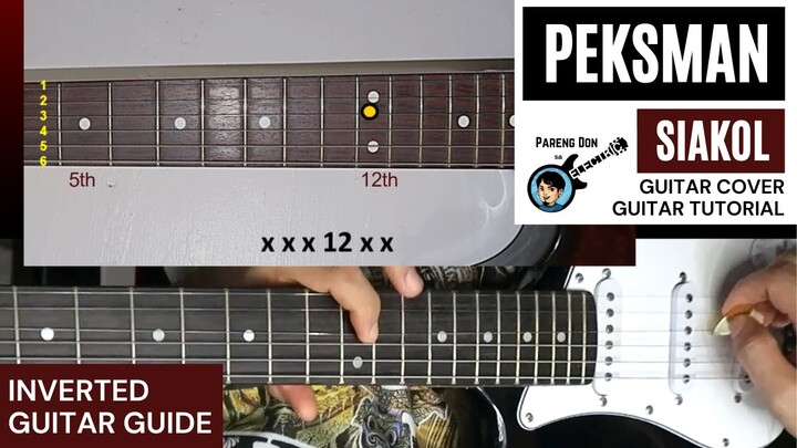 PEKSMAN guitar cover + lead guitar tutorial (visual slow demo) SIAKOL