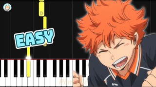 Haikyuu!! OP 3 - "I'm a Believer" - EASY Piano Tutorial & Sheet Music