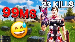 I DROPPED 23 Kills ON MIDDLE EAST SERVERS WITH 90+ms!! | CoD Mobile