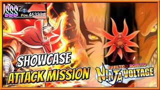 OP DEMAAAIS !!! NARUTO BARYON LB+2 NO ATTACK MISSION - NARUTO X BORUTO NINJA VOLTAGE