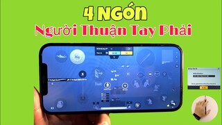 PUBG Mobile | New ✅ Setting 4 Ngón Cho Người Thuận Tay Phải - Pro 4 Finger | NhâmHNTV