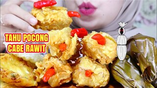 MAKAN CABE‼️ ASMR TAHU POCONG CRISPY CABE RAWIT PEDAS | ULUL ASMR MUKBANG INDONESIA