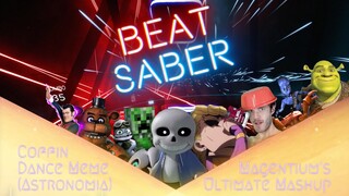 Beat Saber - ULTIMATE MEGAMASHUP - Coffin Dance Meme - Astronomia - Magentium  (FullCombo)