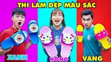 Thử Thách Chế Tạo Dép Theo Màu Sắc Và Theo Hình Nhân Vật Doraemon , Hello Kitty  ,Cá Mập Cùng Hà Sam